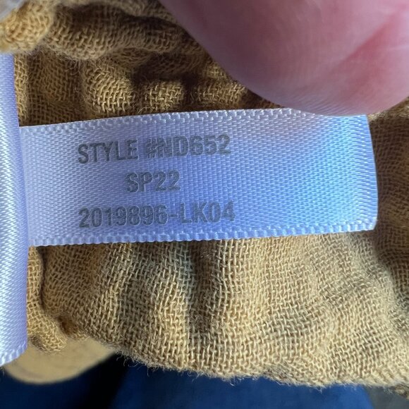 Madewell Lightspun Pull-On Mid-Rise Joggers Size L Crinkle‎ Waffle Earthen Gold - Picture 11 of 11